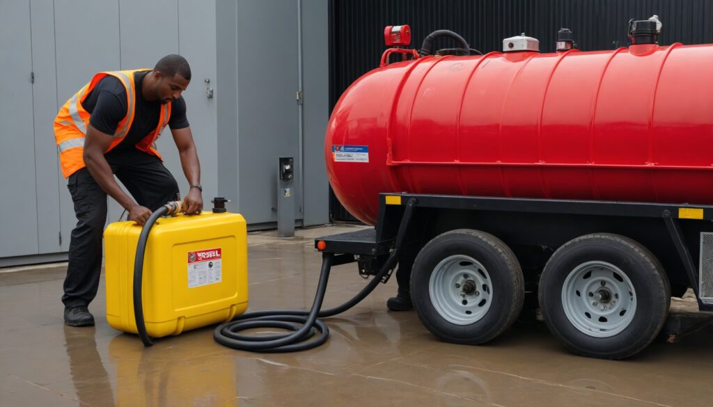 fuel delivery at genset site