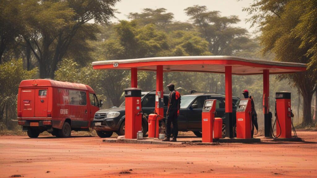 Fuel station on company site