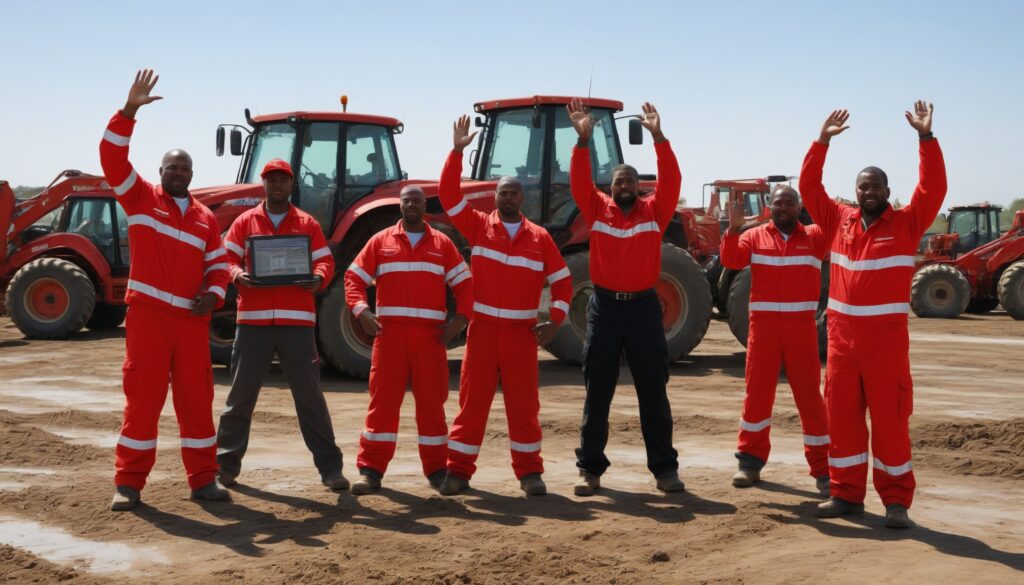 engineers in workshop