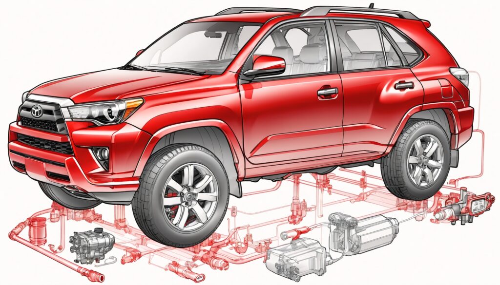 Fuel circuit for Toyota SUV car