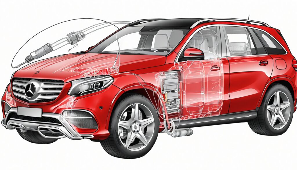 Mercedes SUV canbus circuits.