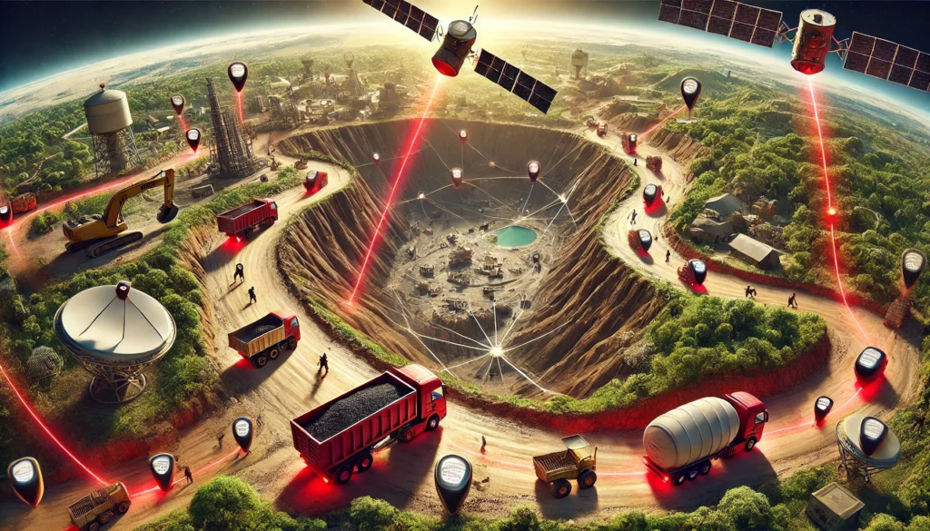 3D_satellite tracking in mining industry